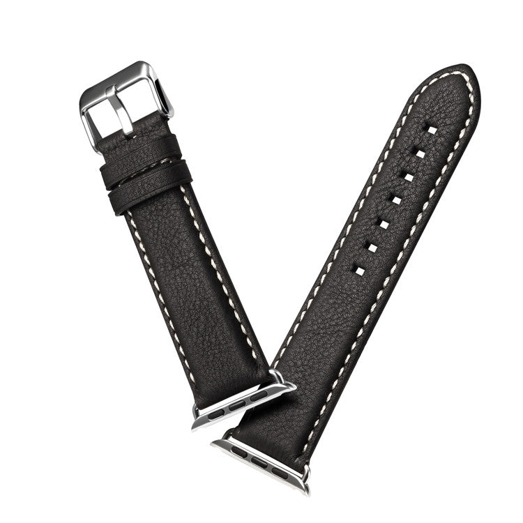 Denior Environmental Luxury Car Watch Leather Watch Band for Apple Watch Series 10 42mm / 9&8&7 41mm / SE 3&SE 2&6&SE&5&4 40mm / 3&2&1 38mm