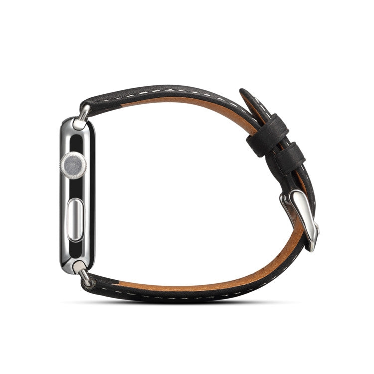 Denior Environmental Luxury Car Watch Leather Watch Band for Apple Watch Series 10 42mm / 9&8&7 41mm / SE 3&SE 2&6&SE&5&4 40mm / 3&2&1 38mm