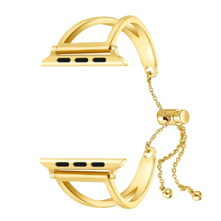 Letter V Shape Bracelet Metal Wrist Watch Band with Stainless Steel Buckle for Apple Watch Series 10 42mm / 9&8&7 41mm / SE 3&SE 2&6&SE&5&4 40mm / 3&2&1 38mm, 7 41mm / 6&SE&5&4 40mm / 3&2&1 38mm