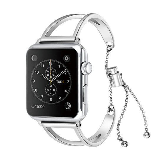 Letter V Shape Bracelet Metal Wrist Watch Band with Stainless Steel Buckle for Apple Watch Series 10 42mm / 9&8&7 41mm / SE 3&SE 2&6&SE&5&4 40mm / 3&2&1 38mm, 7 41mm / 6&SE&5&4 40mm / 3&2&1 38mm
