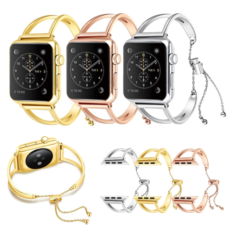 Correa de metal con forma de letra V y hebilla de acero inoxidable para Apple Watch Series 10 (42 mm), 9, 8 y 7 (41 mm), SE 3, SE 2, 6, SE, 5 y 4 (40 mm), 3, 2 y 1 (38 mm), 7 (41 mm), 6, SE, 5 y 4 (40 mm), 3, 2 y 1 (38 mm).