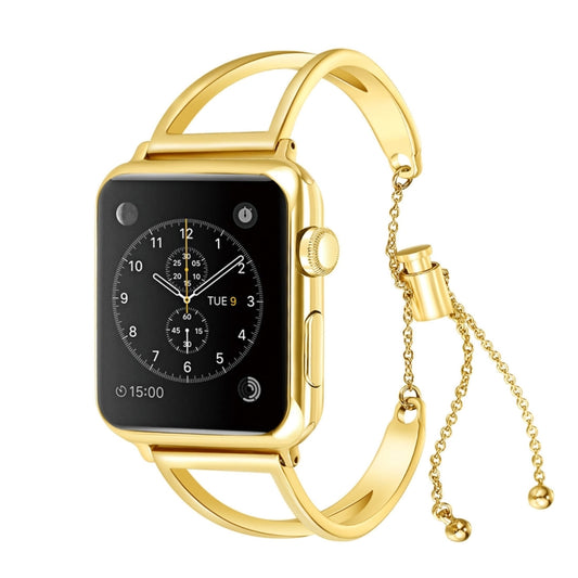 Letter V Shape Bracelet Metal Wrist Watch Band with Stainless Steel Buckle for Apple Watch Ultra 49mm&Watch Ultra 2 49mm / Series 10 46mm / 9&8&7 45mm / SE 3&SE 2&6&SE&5&4 44mm / 3&2&1 42mm