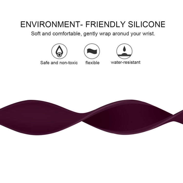 For Apple Watch Series 8&7 41mm / SE 2&6&SE&5&4 40mm / 3&2&1 38mm Solid Color Elastic Silicone Watch Band, Size:L 156mm