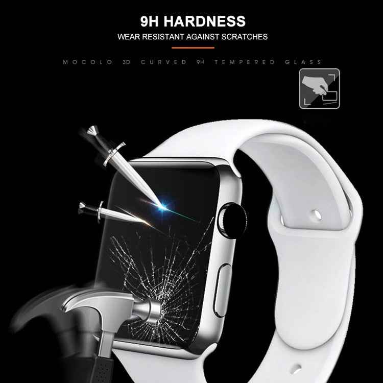 mocolo 0.33mm 9H 3D Round Edge Full Glue Tempered Glass Film for Apple Watch Series 5 & 4 40mm