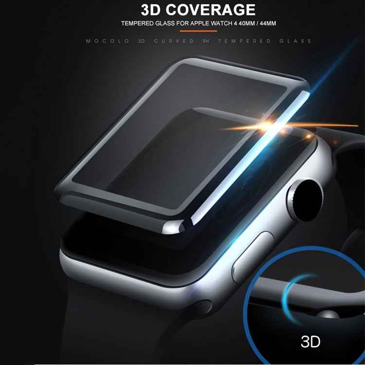 mocolo 0.33mm 9H 3D Round Edge Full Glue Tempered Glass Film for Apple Watch Series 4 44mm