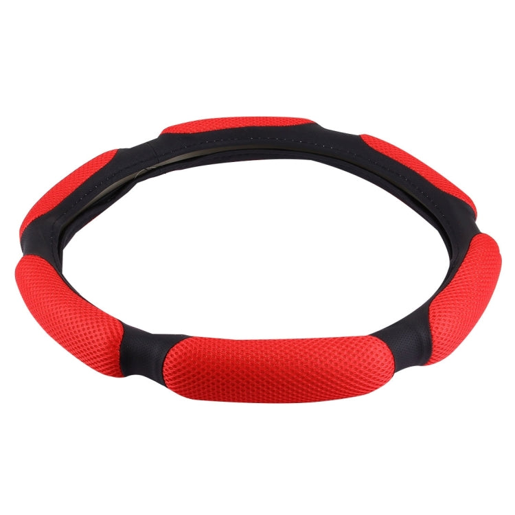 Sandwich Steering Wheel Cover, Grey and  white glue#38cm, Beige and white glue#38cm, Red and white glue#38cm, Black and white glue#38cm