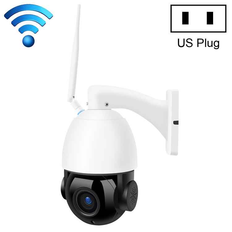 QX5 2.0 Million Pixels 1080P HD 20X Zoom Wireless WiFi Dome Smart Camera, Support Infrared Night Vision / Motion Detection / Voice Intercom / TF Card, AU Plug