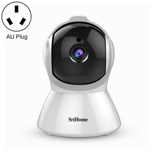 Cámara IP SriHome SH025 de 2 millones de píxeles, 1080P HD, con IA y seguimiento automático, compatible con audio bidireccional, seguimiento de movimiento, detección de humanos, visión nocturna, tarjeta TF y enchufe australiano.