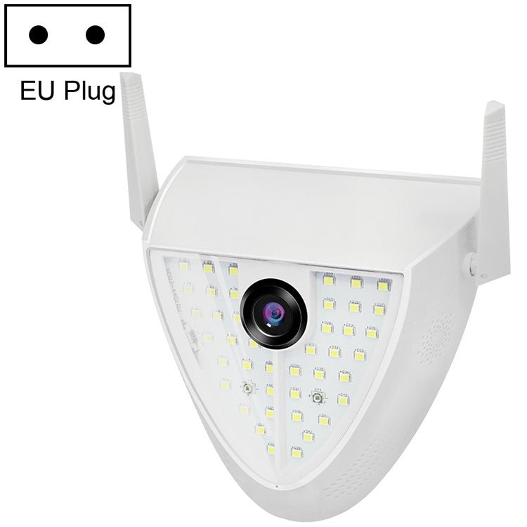 Caméra de jardin intelligente DP16 2 mégapixels 42 LED, détection de mouvement, vision nocturne, interphone vocal, carte TF, prise AU, DP16