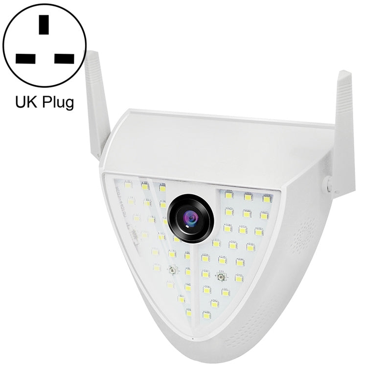 Caméra de jardin intelligente DP16 2 mégapixels 42 LED, détection de mouvement, vision nocturne, interphone vocal, carte TF, prise AU, DP16
