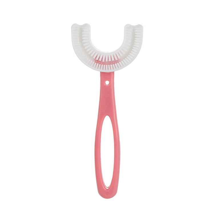 10 PCS U-shaped Children Baby Hand-held Soft Toothbrush Brushing Artifact for 6-12 Years Old, Style: Straight Handle