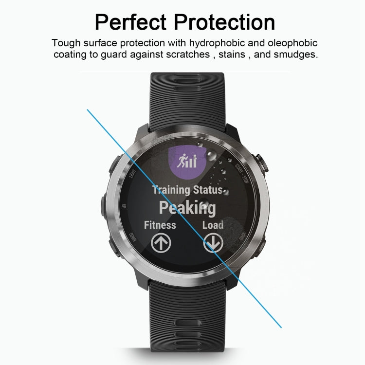 ENKAY Hat-Prince for  Garmin Forerunner 645 0.2mm 9H Surface Hardness 2.15D Curved Edge Tempered Glass Screen Protector