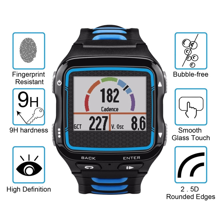 ENKAY Hat-Prince 0.2mm 9H 2.15D Curved Edge Tempered Glass Film for Garmin Forerunner 920XT, 1 PC, 2 PCS