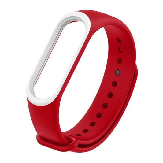 Bracelet de montre en silicone coloré pour Xiaomi Mi Band 3 et 4 (marron et blanc), CA0115A, CA0115B, CA0115C, CA0115D, CA0115E, CA0115F, CA0115G, CA0115H, CA0115I, CA0115J