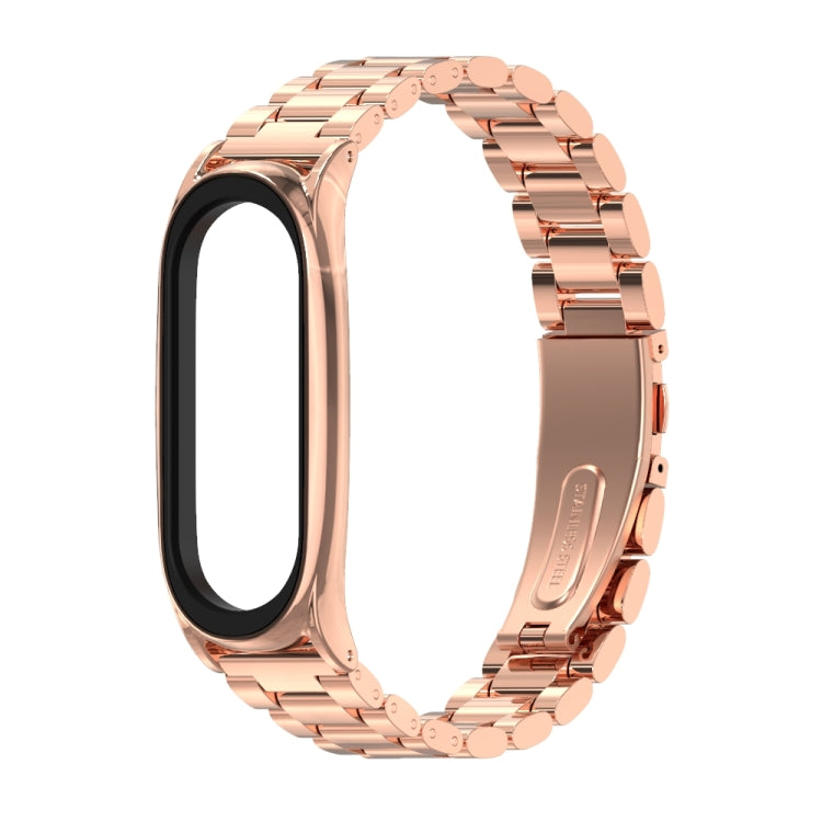 Bracelet de montre en acier inoxydable Mijobs pour Xiaomi Mi Band 3, 4, 5 et 6