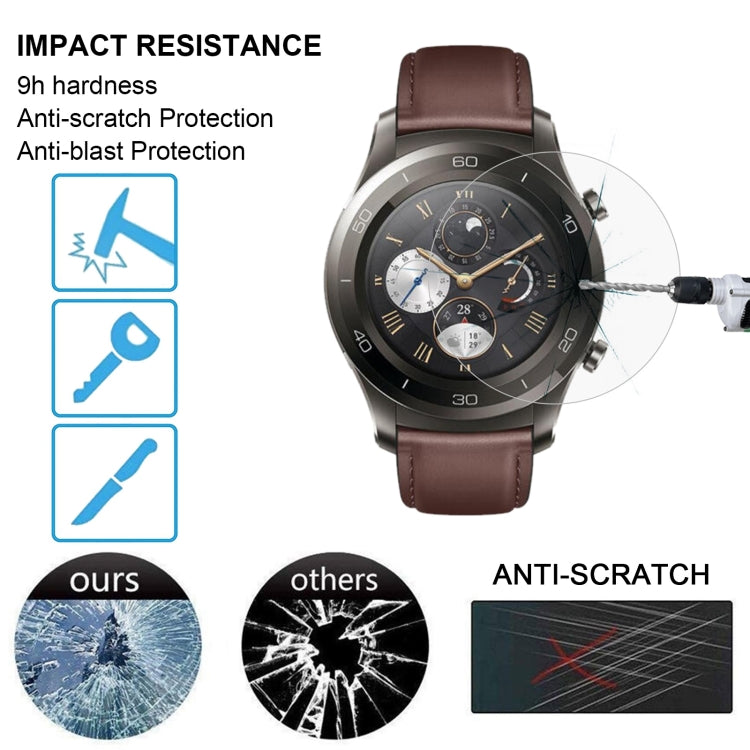 ENKAY Hat-Prince for Huawei Watch 2 Pro Smart Watch 0.2mm 9H Surface Hardness 2.15D Explosion-proof Tempered Glass Screen Film, For Huawei Watch 2 Pro