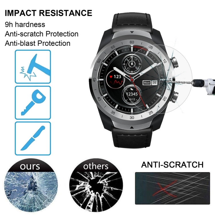 ENKAY Hat-Prince 0.2mm 9H 2.15D Curved Edge Tempered Glass Film for TicWatch Pro, TicWatch Pro