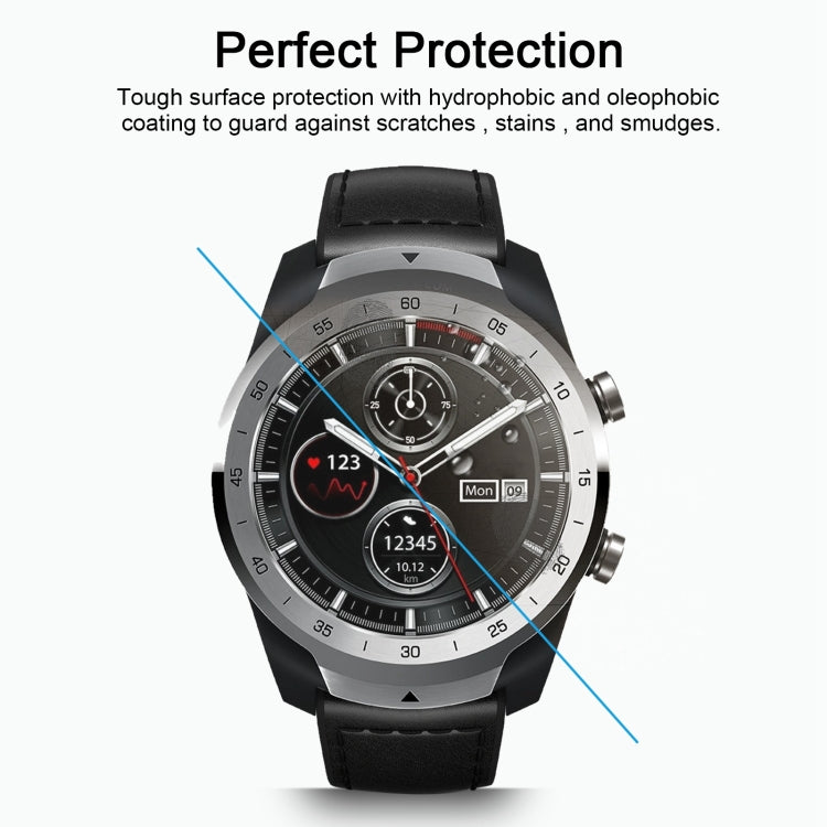 ENKAY Hat-Prince 0.2mm 9H 2.15D Curved Edge Tempered Glass Film for TicWatch Pro, TicWatch Pro