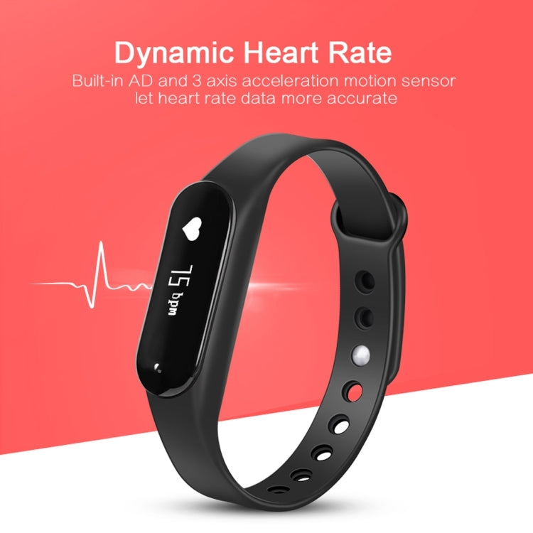 CHIGU C6 0.69 inch OLED Display Bluetooth Smart Bracelet, Support Heart Rate Monitor / Pedometer / Calls Remind / Sleep Monitor / Sedentary Reminder / Alarm / Anti-lost, Compatible with Android and iOS Phones, CHIGU C6 Black, CHIGU C6 Orange�����������...