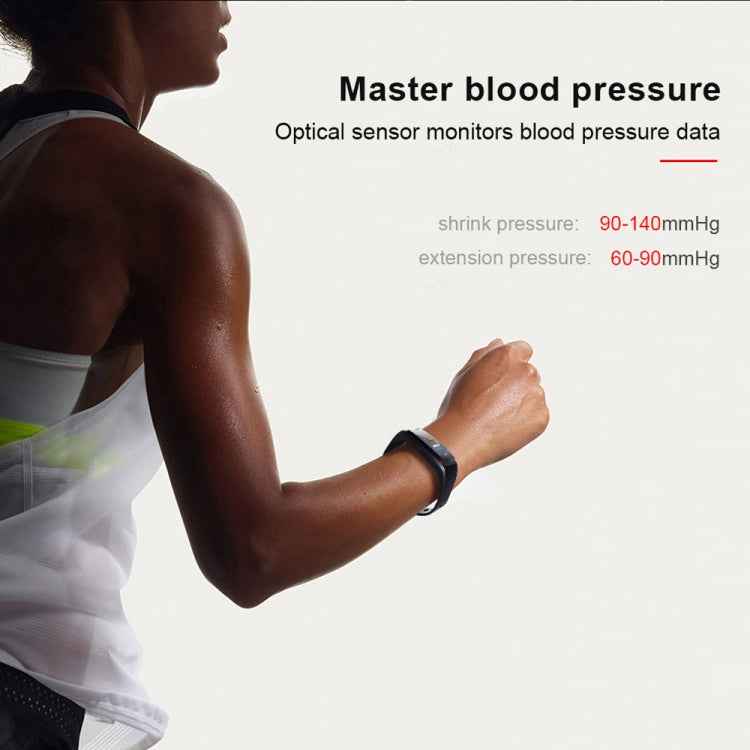 CK17S 0.96 inches IPS Screen Smart Bracelet IP67 Waterproof, Support Call Reminder / Heart Rate Monitoring / Blood Pressure Monitoring / Sleep Monitoring