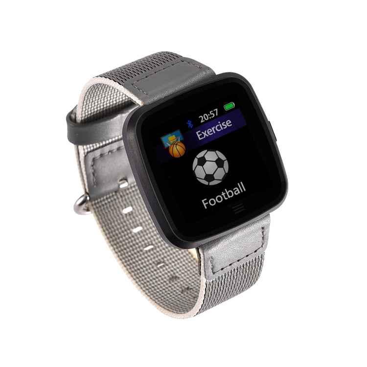 DTNO.1 G12 1.3 inches OLED Color Screen Smart Bracelet IP67 Waterproof, Nylon Watchband, Support Call Reminder /Heart Rate Monitoring /Sedentary Reminder /Multi-sport Mode