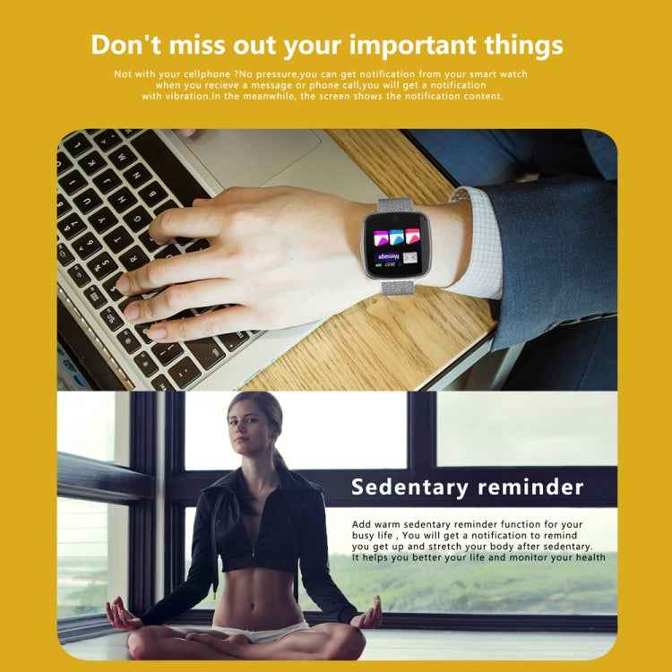 DTNO.1 G12 1.3 inches OLED Color Screen Smart Bracelet IP67 Waterproof, Nylon Watchband, Support Call Reminder /Heart Rate Monitoring /Sedentary Reminder /Multi-sport Mode