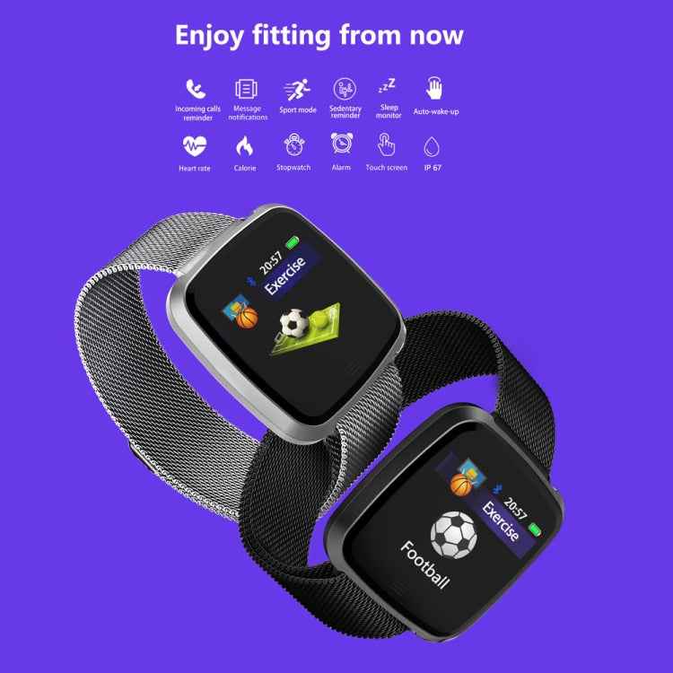 DTNO.1 G12 1.3 inches OLED Color Screen Smart Bracelet IP67 Waterproof, Nylon Watchband, Support Call Reminder /Heart Rate Monitoring /Sedentary Reminder /Multi-sport Mode
