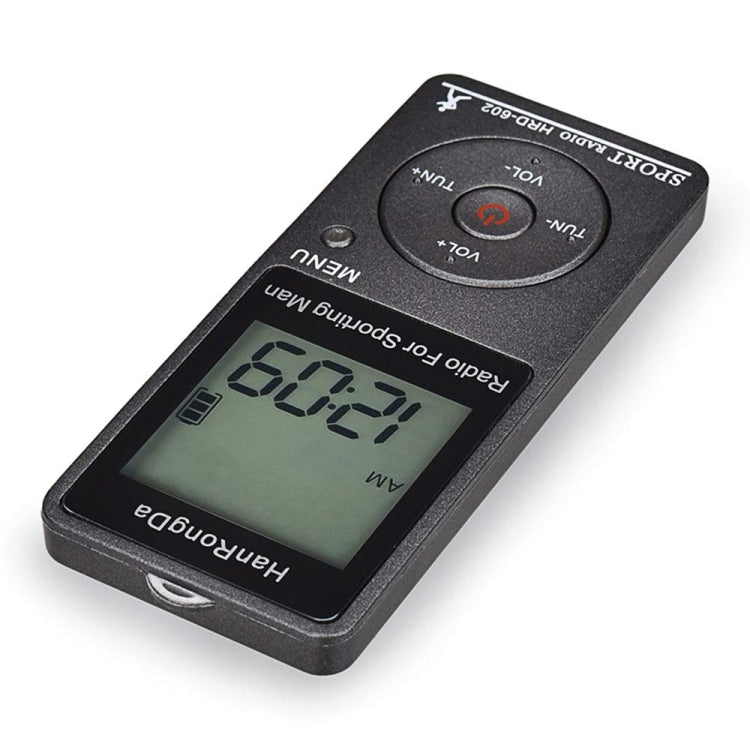 HRD-602 Digital Display FM AM Mini Sports Radio with Step Counting Function