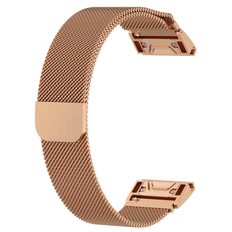For Garmin Fenix 6X Milanese Watch Band