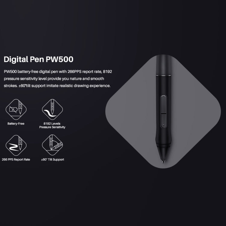 HUION Q620M 5080 LPI Wireless Art Drawing Tablet for Fun, with Battery-free Pen & Pen Holder, Q620M