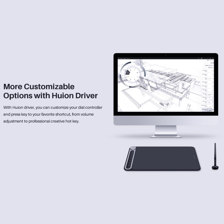HUION Q620M 5080 LPI Wireless Art Drawing Tablet for Fun, with Battery-free Pen & Pen Holder, Q620M