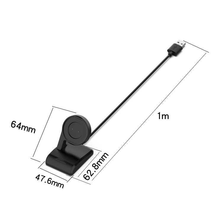 For Amazfit A1918 Portable Smart Watch Cradle Plastic Vertical Seat Charger USB Charging Cable, Lenght: 1m, Vertical Seat Charger