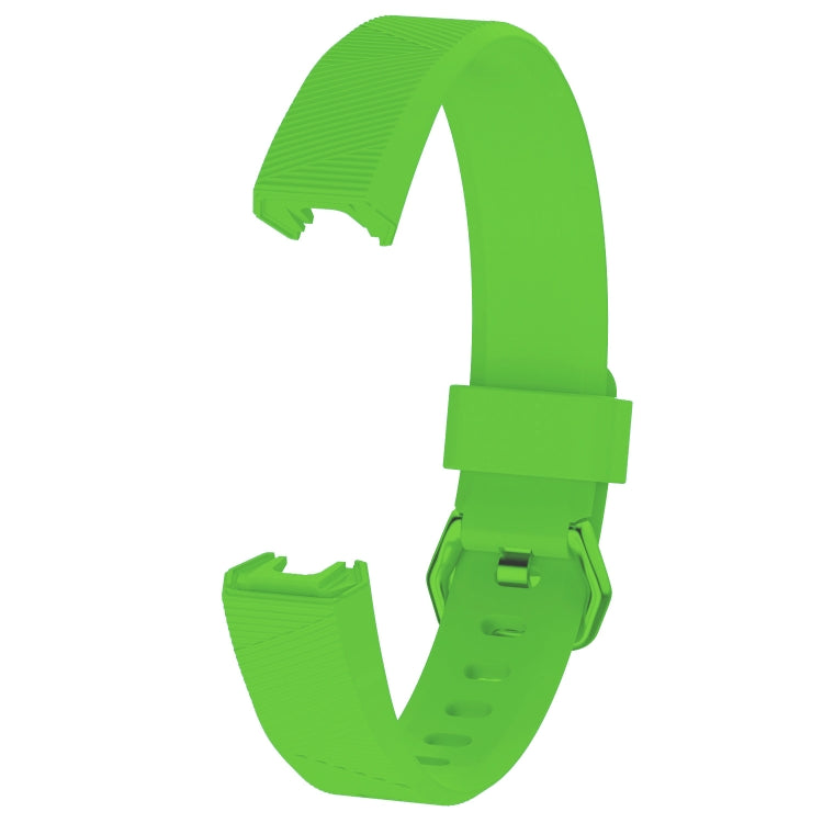 Solid Color Silicone Watch Band for FITBIT Alta / HR, Size: L(Brown), L