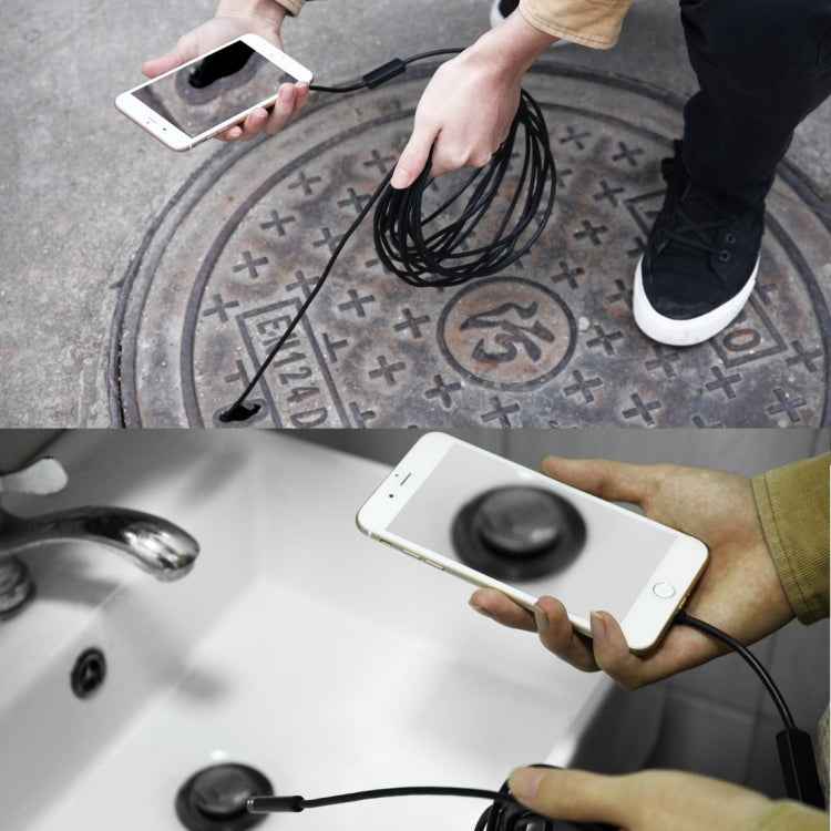 AN97 USB-C / Type-C Endoscope Waterproof IP67 Snake Tube Inspection Camera with 8 LED & USB Adapter, Length: 5m, Lens Diameter: 5.5mm