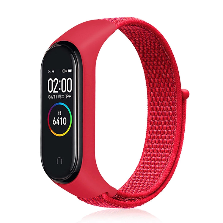 Bracelet de montre connectée en nylon tissé pour Xiaomi Mi Band 3/4