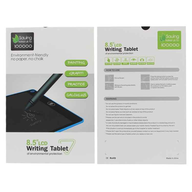 Portable 8.5 inch LCD Writing Tablet Drawing Graffiti Electronic Handwriting Pad Message Graphics Board Draft Paper with Writing Pen