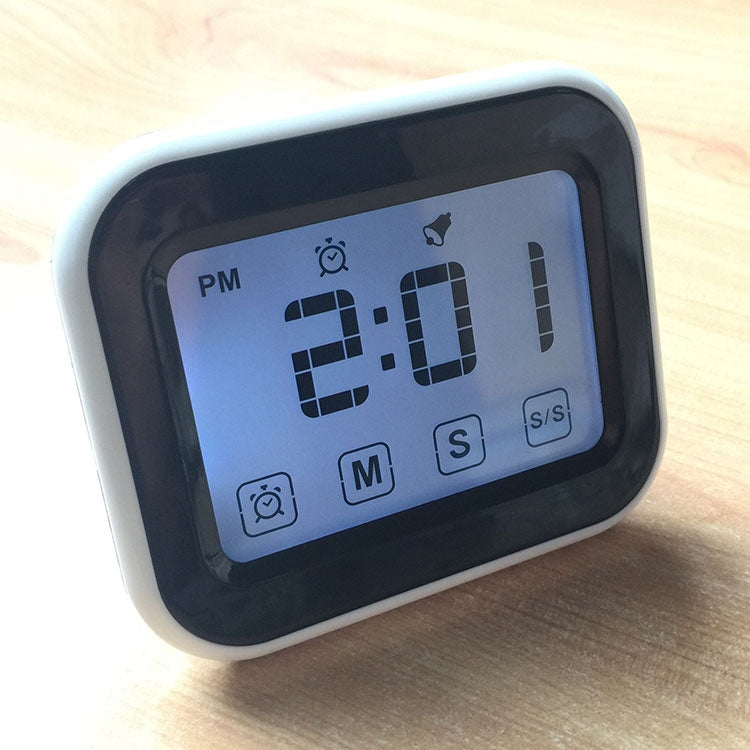 Kitchen Timer Digital Alarm Clock Large LCD Touch Screen Come with Night Light for Cooking Baking