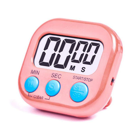 Digital Kitchen Timer Electronic Alarm Magnetic Backing with LCD Display for Cooking Baking Sports Games Office