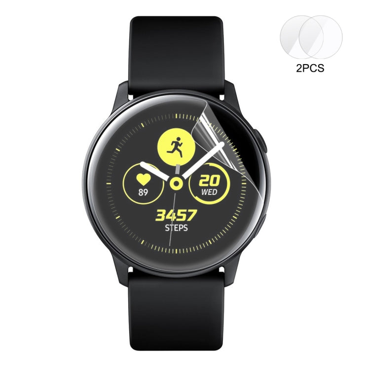 2 PCS ENKAY Hat-Prince Full Screen Coverage Without Warping Edge TPU Soft Film for Galaxy Watch Active, 2 PCS Galaxy Watch Active