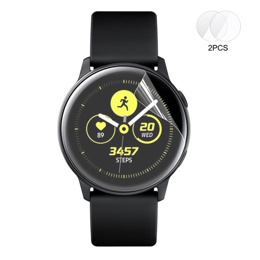 2 PCS ENKAY Hat-Prince Full Screen Coverage Without Warping Edge TPU Soft Film for Galaxy Watch Active, 2 PCS Galaxy Watch Active
