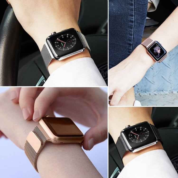 Milanese Loop Magnetic Stainless Steel Watch Band for Apple Watch Series 10 42mm / 9&8&7 41mm / SE 3&SE 2&6&SE&5&4 40mm / 3&2&1 38mm
