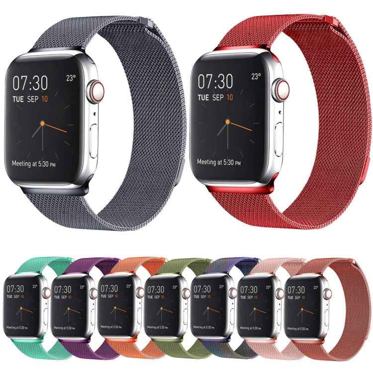 Milanese Loop Magnetic Stainless Steel Watch Band for Apple Watch Series 10 42mm / 9&8&7 41mm / SE 3&SE 2&6&SE&5&4 40mm / 3&2&1 38mm