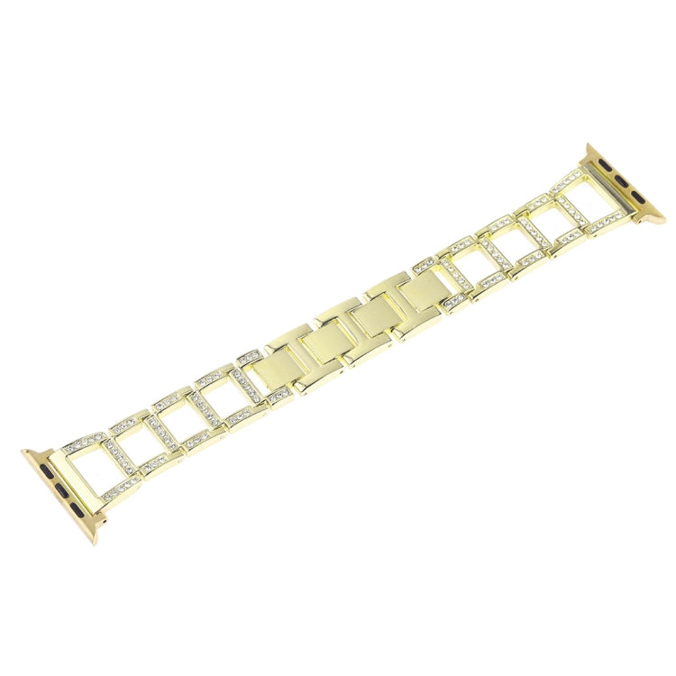Colorful Diamond Stainless Steel Watch Band for Apple Watch Series 10 42mm / 9&8&7 41mm / SE 3&SE 2&6&SE&5&4 40mm / 3&2&1 38mm