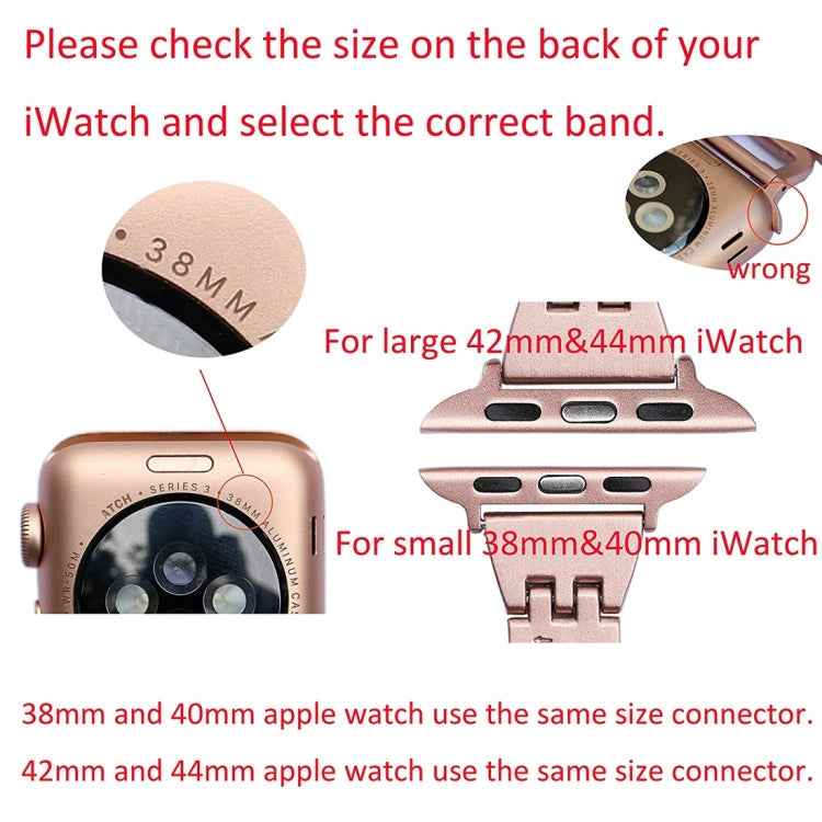 Colorful Diamond Stainless Steel Watch Band for Apple Watch Ultra 49mm&Watch Ultra 2 49mm / Series 10 46mm / 9&8&7 45mm / SE 3&SE 2&6&SE&5&4 44mm / 3&2&1 42mm