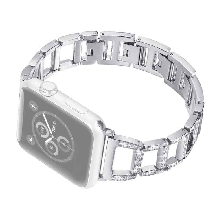 Colorful Diamond Stainless Steel Watch Band for Apple Watch Ultra 49mm&Watch Ultra 2 49mm / Series 10 46mm / 9&8&7 45mm / SE 3&SE 2&6&SE&5&4 44mm / 3&2&1 42mm