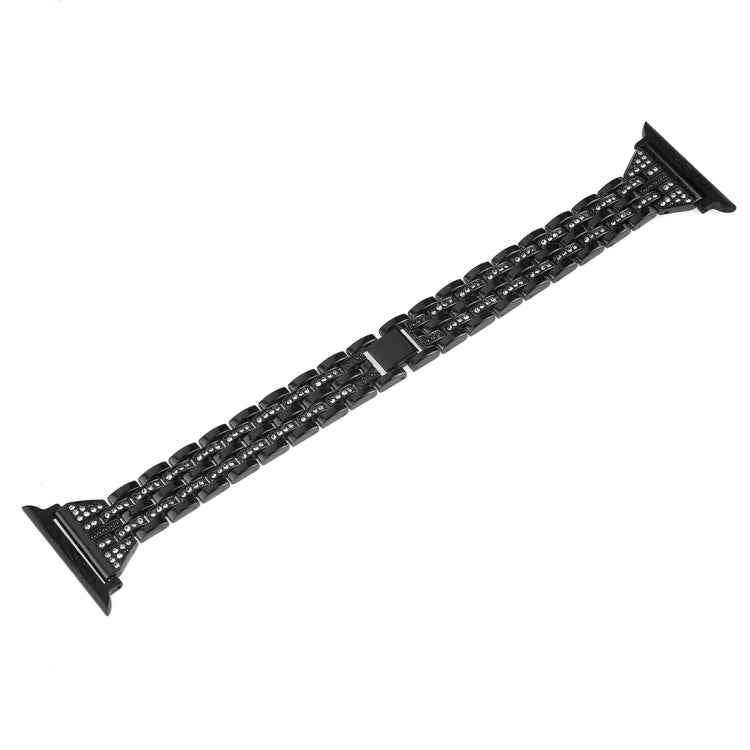 Colorful Diamond Stainless Steel Watch Band for Apple Watch Series 7 45mm / 6 & SE & 5 & 4 44mm / 3 & 2 & 1 42mm