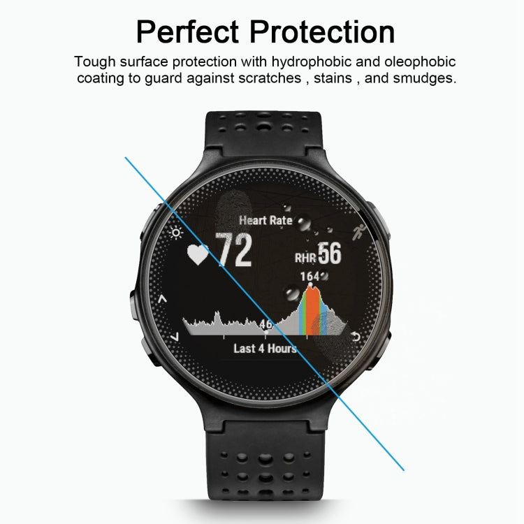 For Garmin Forerunner 235 Lite 0.26mm 2.5D 9H Tempered Glass Film Screen Protector, For Garmin Forerunner 235 Lite