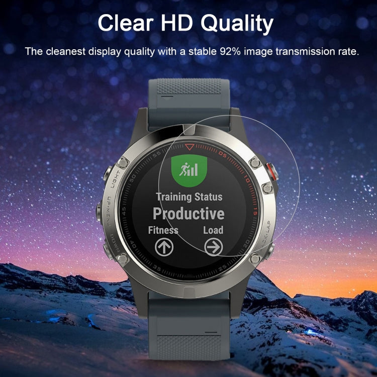 For Garmin Fenix 5 0.26mm 2.5D 9H Tempered Glass Film Screen Protector, For Garmin Fenix 5