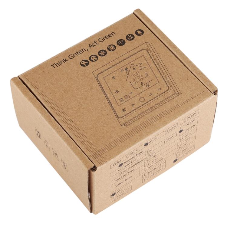 BHT-002GCLW 3A Load Water / Gas Boiler Type LCD Digital Heating Room Thermostat with Time Display, WiFi Control, BHT-002GBLW 3A  (Black) Gas Boiler Type, BHT-002GBLW 3A (White) Gas Boiler Type