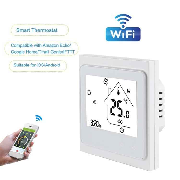 BHT-002GCLW 3A Load Water / Gas Boiler Type LCD Digital Heating Room Thermostat with Time Display, WiFi Control